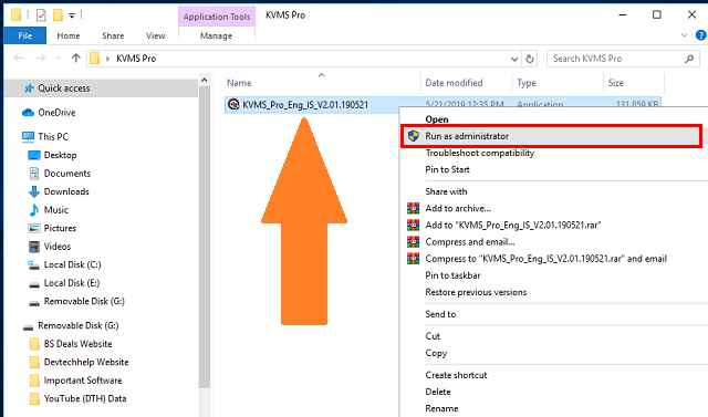 How to Install Kvms Pro in Windows