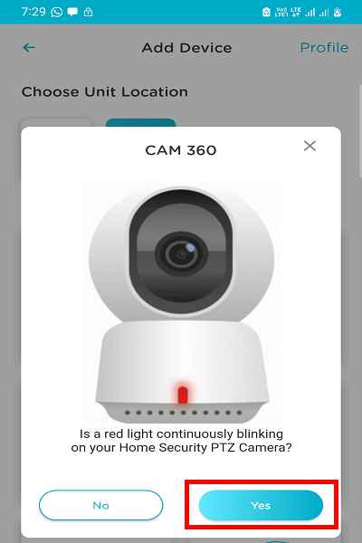 Qubo smart home security camera setup